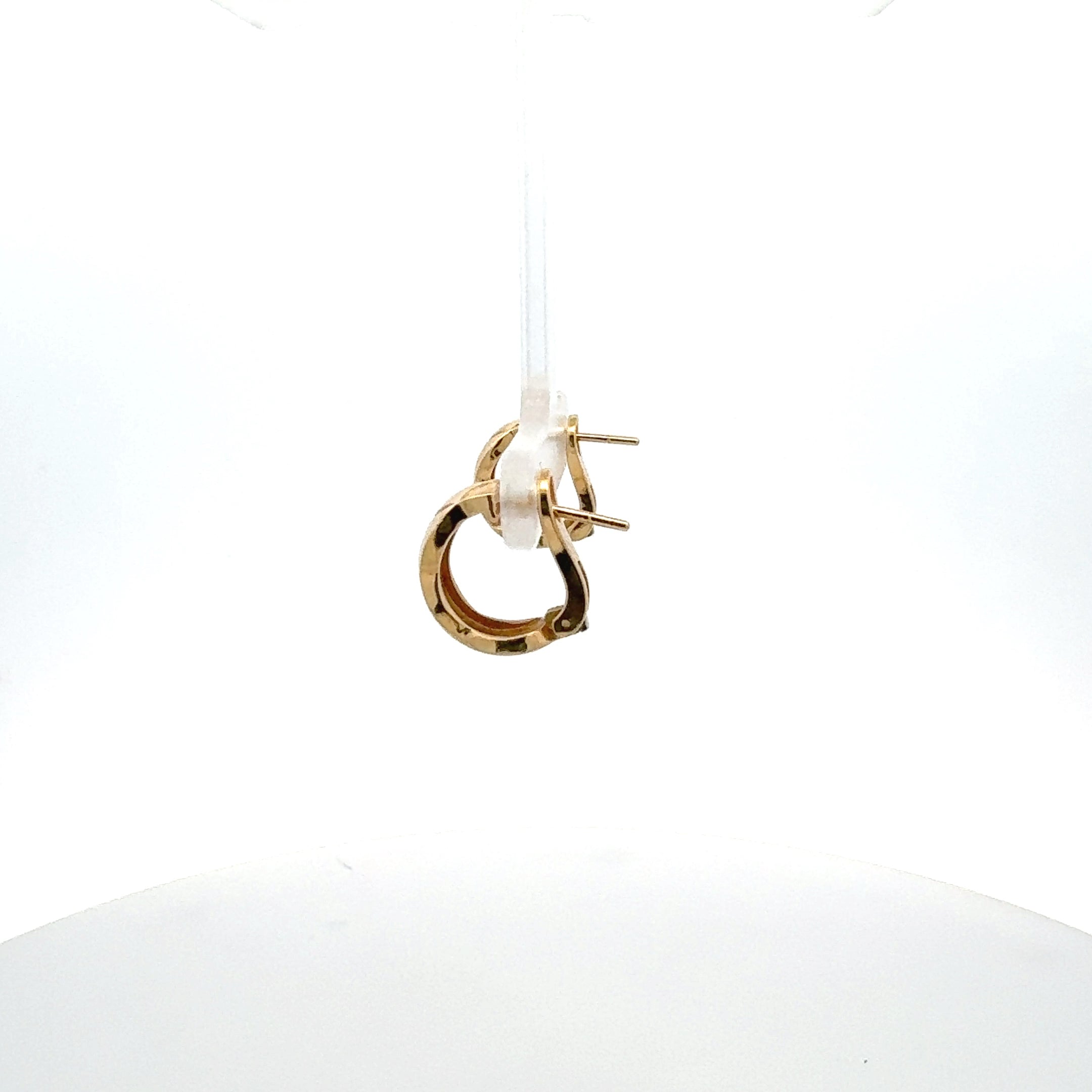 Chanel Vintage 5.60 Grams 18 Karat Yellow Gold Hoop Earrings