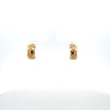 Chanel Vintage 5.60 Grams 18 Karat Yellow Gold Hoop Earrings
