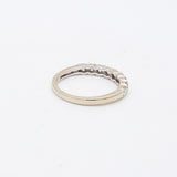 0.45 Carat Round Brilliant J SI1 Diamond 14 Karat White Gold Band Ring