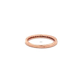 0.10 Carat Round Brilliant G VS2 Diamond 14 Karat Rose Gold Band Ring