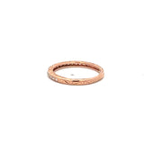 0.10 Carat Round Brilliant G VS2 Diamond 14 Karat Rose Gold Band Ring