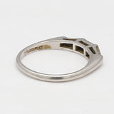 0.30 Carat Tapered Baguette Shape J SI1 Diamond Platinum Band Ring