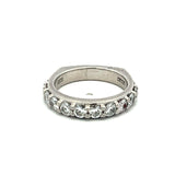 1.00 Carat Round Brilliant I VS1 Diamond Platinum Band Ring