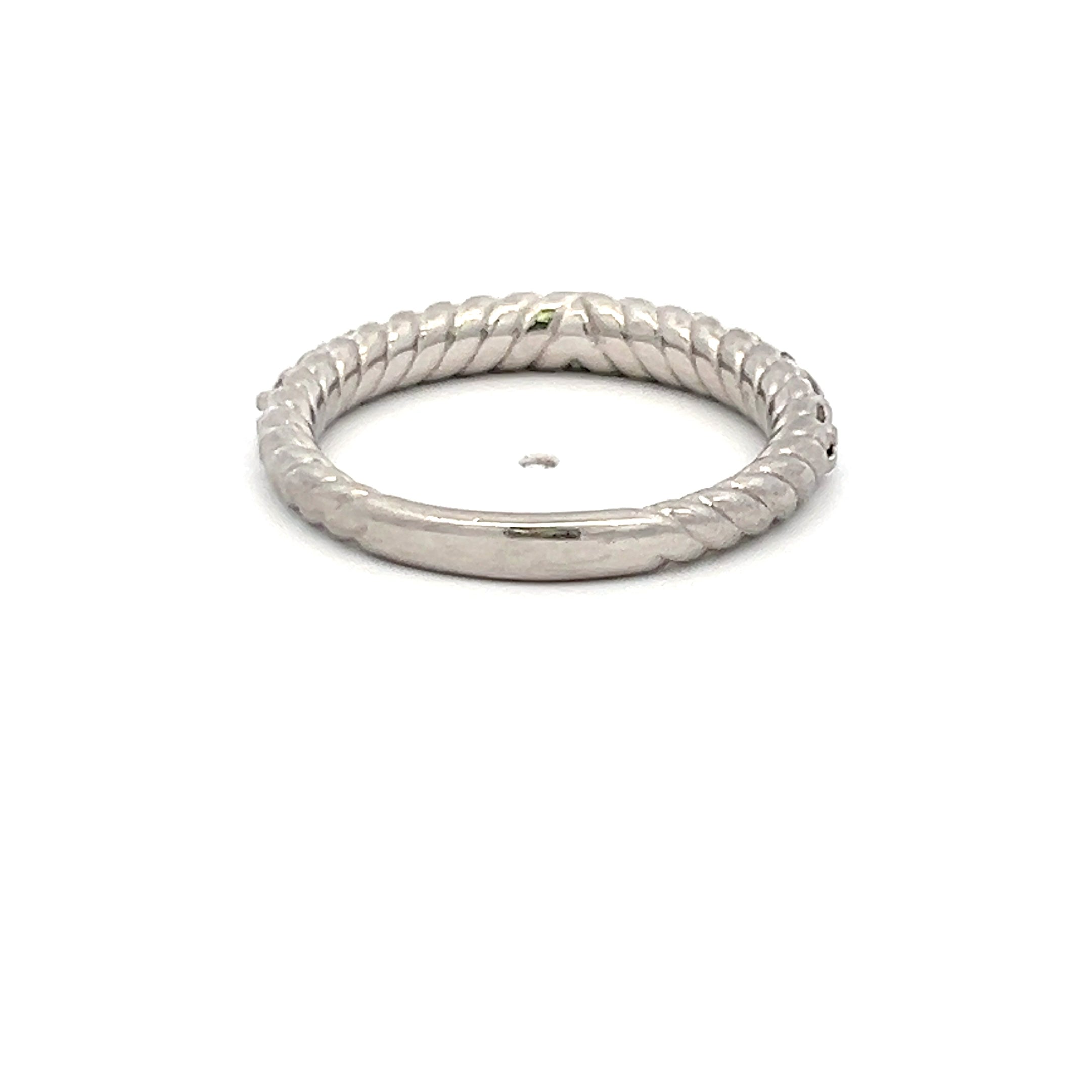 0.75 Carat Round Brilliant I VS1 Diamond Platinum Band Ring