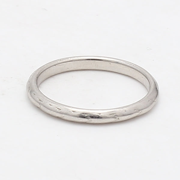 Vintage 3.10 Grams Size 5 Platinum Band Ring