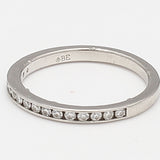 0.24 Carat Round Brilliant G VS2 Diamond Platinum Band Ring
