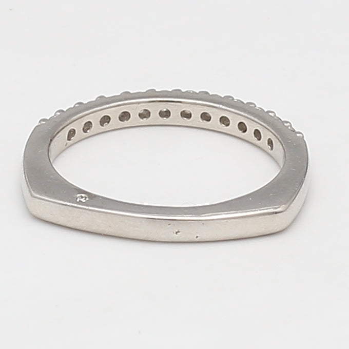 0.26 Carat Round Brilliant G SI1 Diamond Platinum Band Ring