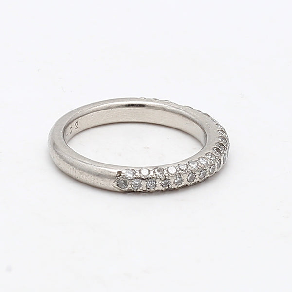 0.30 Carat Round Brilliant G SI1 Diamond Platinum Band Ring