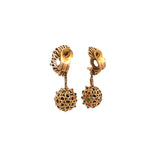 Boucheron 0.24 Carat Round Brilliant  Diamond 18K Yellow Gold Dangling Earrings
