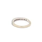 0.35 Carat Round Brilliant I SI2 Diamond 14 Karat White Gold Band Ring