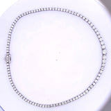 Vintage 48.20 Grams 8.15 Carat I-SI2 Round Brilliant Diamond Platinum Riviera Necklace