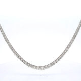 Vintage 48.20 Grams 8.15 Carat I-SI2 Round Brilliant Diamond Platinum Riviera Necklace