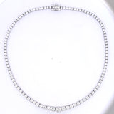 Vintage 48.20 Grams 8.15 Carat I-SI2 Round Brilliant Diamond Platinum Riviera Necklace