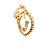 6.20 Carat Round Brilliant D VVS1 Diamond 18 Karat Yellow Gold Clip On Earrings