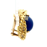 0.60 Carat Round Brilliant G SI1 Diamond 18 Karat Yellow Gold Clip On Earrings