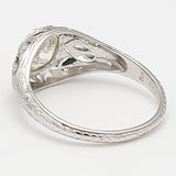 1.04 Carat Old European Cut K VS2 Diamond 18 Karat Gold/Platinum Engagement Ring