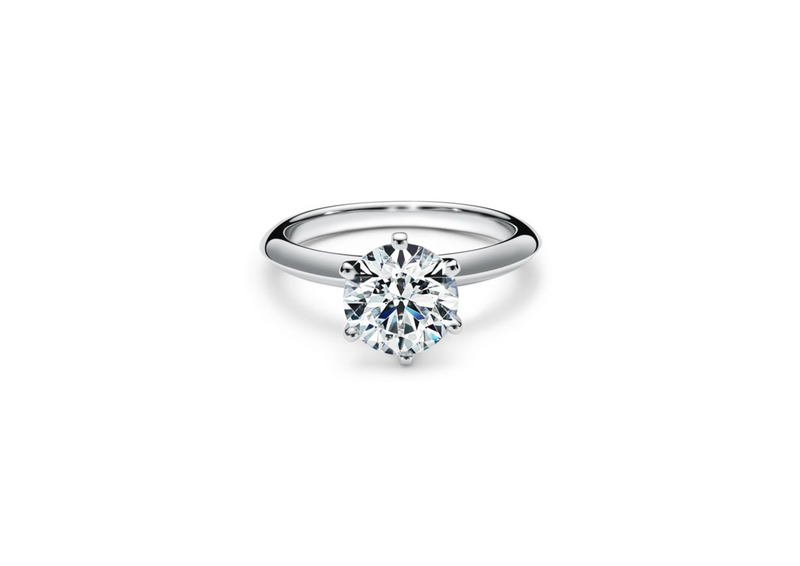Tiffany and Co 1.27 Carat Round Brilliant G-VVS1 Diamond Platinum Engagement Ring