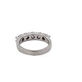 1.00 Carat Round Brilliant F VS2 Diamond Platinum Wedding Band Ring