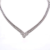 20.26 Carat Round Brilliant I VS1 Diamond Platinum Vintage Statement Necklace