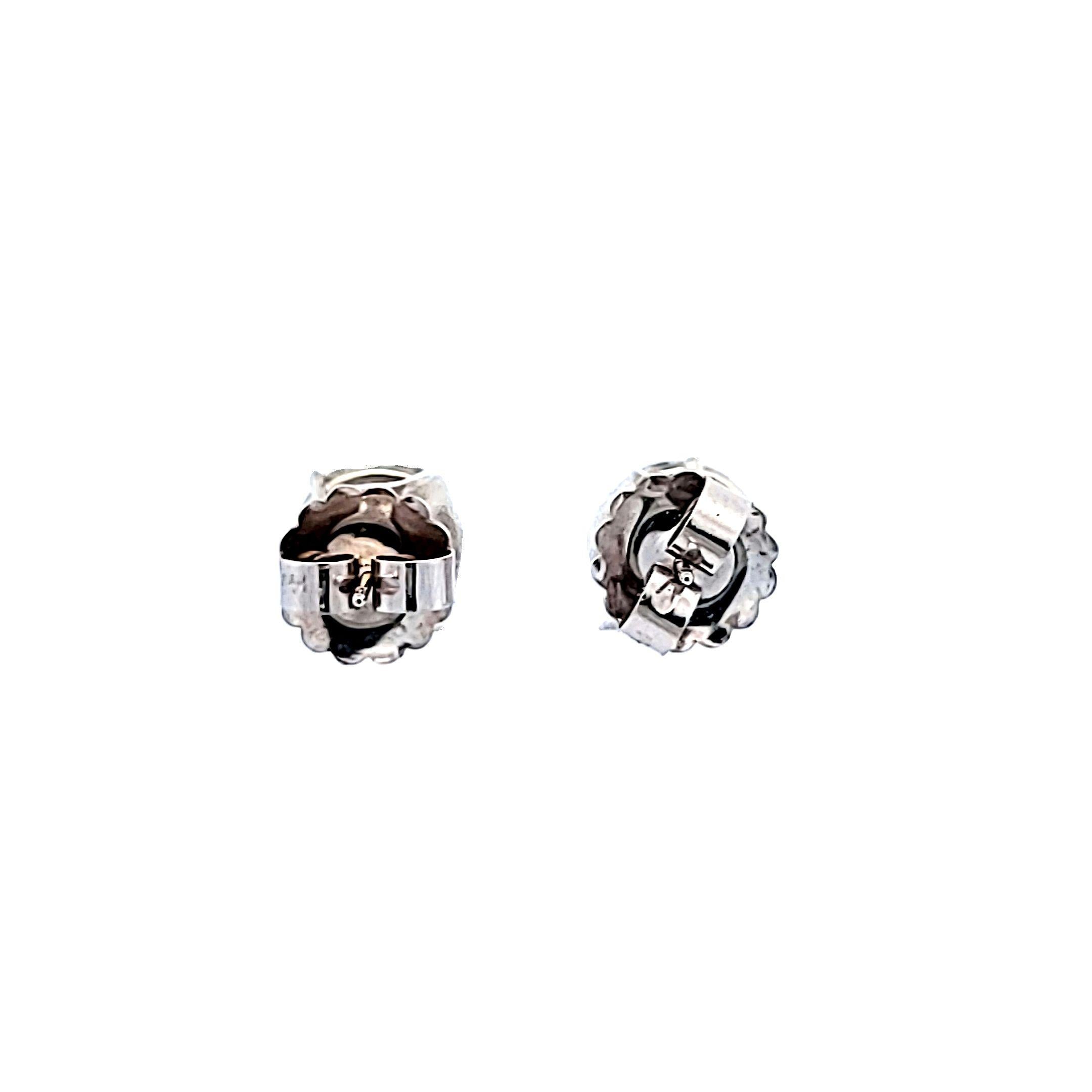 Platinum Stud Earrings with 8.01 Carat Round Diamonds FAG- I2 GIA