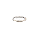 0.16 Carat Round Brilliant I SI1 Diamond 14 Karat White Gold Band Ring