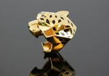 Cartier Vintage 65.50 Grams 4.50 Carat Peridot and Onyx 18 Karat Yellow Gold Ring
