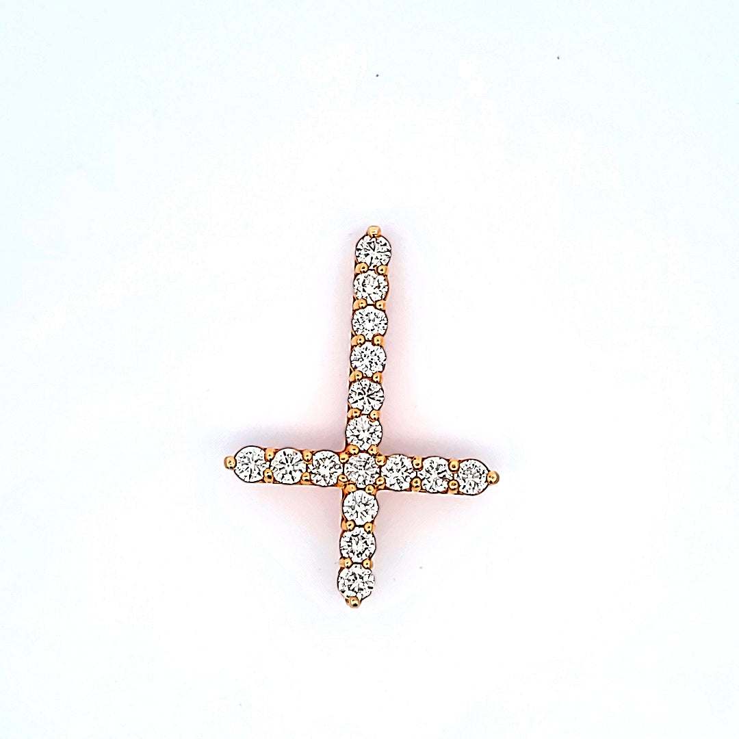 4.80 Carat Round Brilliant G VS1 Diamond 18 Karat Yellow Gold Pandent