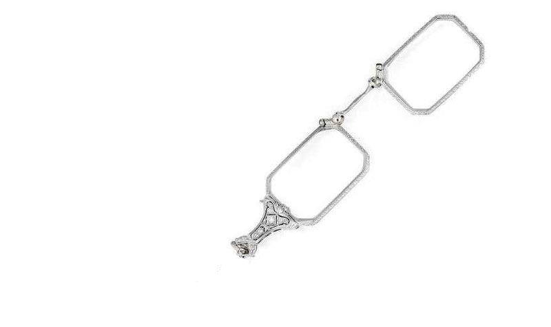 Tiffany & Co 1.60 Carat Round Brilliant G VS1 Diamond Platinum Pendant Eye Glasses