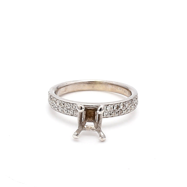 0.51 Carat Round Brilliant I SI1 Diamond 14 Karat Gold Engagement Ring