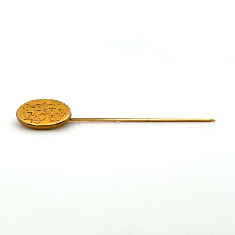 Antique 1.50 Grams 10 Karat Yellow Gold Pin