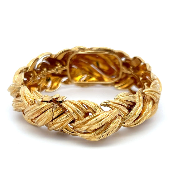 David Webb Vintage 73.30 Grams 18 Karat Yellow Gold Link Bracelet