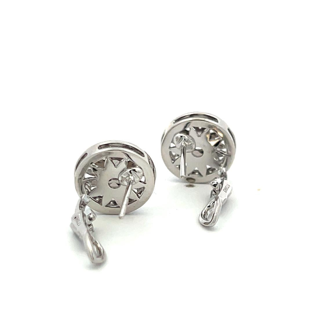 Harry Winston 0.55 Carat Round Brilliant F VS1 Diamond Platinum Clip On Earrings