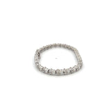 4.93 Carat Round Brilliant H VS2 Diamond 14 Karat White Gold Tennis Bracelet