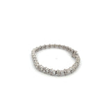 4.93 Carat Round Brilliant H VS2 Diamond 14 Karat White Gold Tennis Bracelet