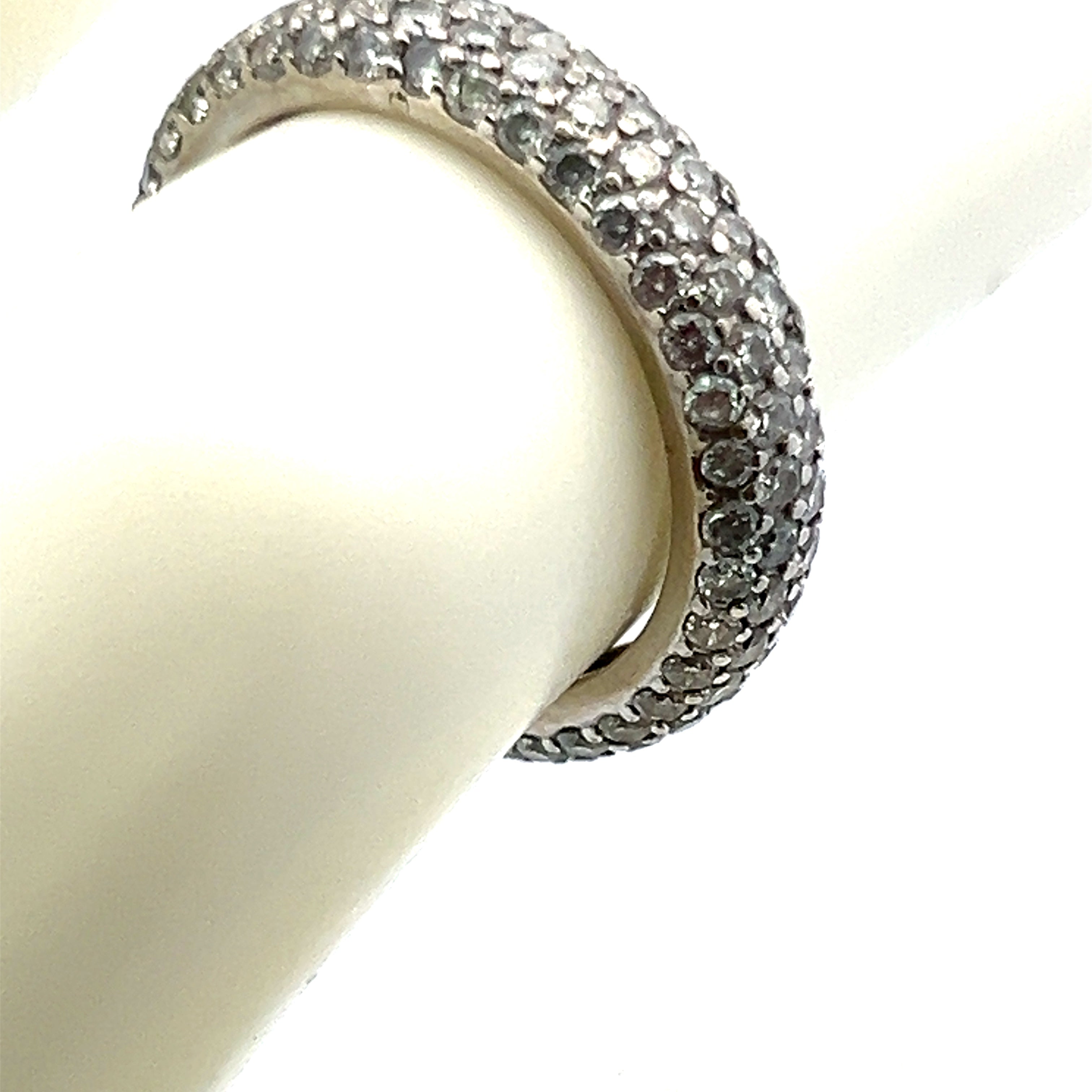 1.48 Carat Round Brilliant I VS2 Diamond Platinum Band Ring