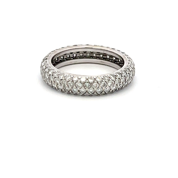 1.48 Carat Round Brilliant I VS2 Diamond Platinum Band Ring