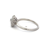 Mauboussin 1.04 Carat Round and Old European Cut Diamond Platinum Engagement Ring