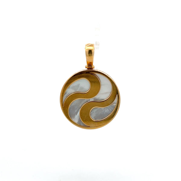 Bvlgari Ying Yang Vintage 30.00 Grams 18 Karat Yellow Gold Pendant