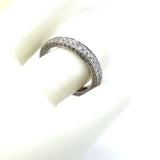 0.85 Carat Round Brilliant Diamond Platinum Wedding Band Ring