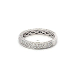 0.85 Carat Round Brilliant Diamond Platinum Wedding Band Ring