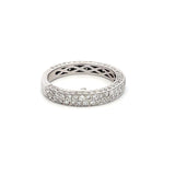 0.85 Carat Round Brilliant Diamond Platinum Wedding Band Ring