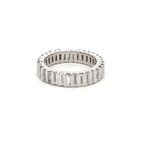 2.25 Carat Baguette Shape G VS1 Diamond Platinum Eternity Band Ring