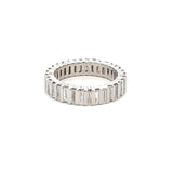 2.25 Carat Baguette Shape G VS1 Diamond Platinum Eternity Band Ring