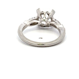 0.30 Carat Marquis Shape F VS1 Diamond Platinum Semi Mount Ring