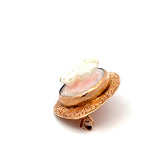 Antique 2.50 Grams Cameo 10 Karat Rose Gold Pin