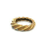 Vintage 69.10 Grams Size 6.5 18 Karat Yellow Gold Cuff Bracelet