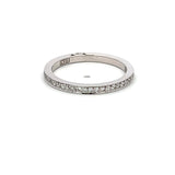 Tacori 0.43 Carat Round Brilliant G VS1 Diamond 18 Karat White Gold Band Ring