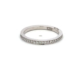 Tacori 0.43 Carat Round Brilliant G VS1 Diamond 18 Karat White Gold Band Ring