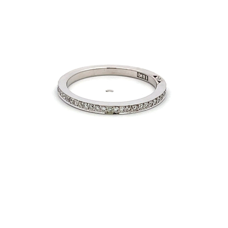 Tacori 0.35 Carat Round Brilliant Diamond 18K White Gold/Platinum Eternity Band Ring