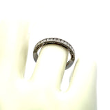 Tacori 0.45 Carat Round Brilliant Diamond 18K White Gold Half-Eternity Ring